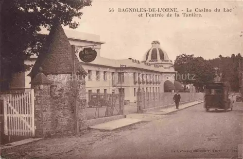 AK / Ansichtskarte Bagnoles-de-l Orne 61 Le Casino du Lac et l'entrée de la Tanière