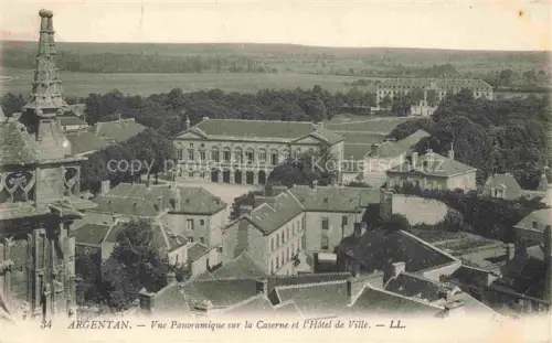 AK / Ansichtskarte ARGENTAN 61 Orne Vue panoramique sur la caserne et l'Hôtel de Ville
