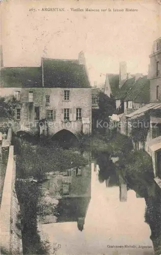 AK / Ansichtskarte ARGENTAN 61 Orne Vieilles maisons sur la fausse rivière