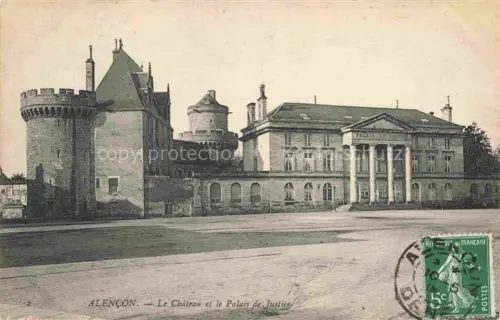 AK / Ansichtskarte ALENCON 61 Orne Château et Palais de Justice