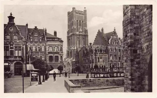 AK / Ansichtskarte Bethune 62 Pas-de-Calais Place Pétain Eglise Saint-Vaast