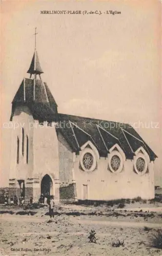 AK / Ansichtskarte Merlimont-Plage Montreuil 62 Pas-de-Calais Eglise Kirche