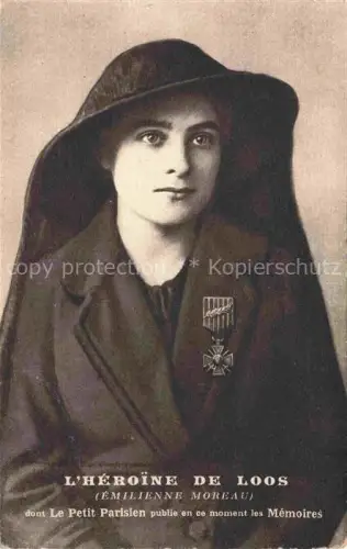 AK / Ansichtskarte Loos LILLE 59 Nord L'Héroine de Loos Emilienne Moreau