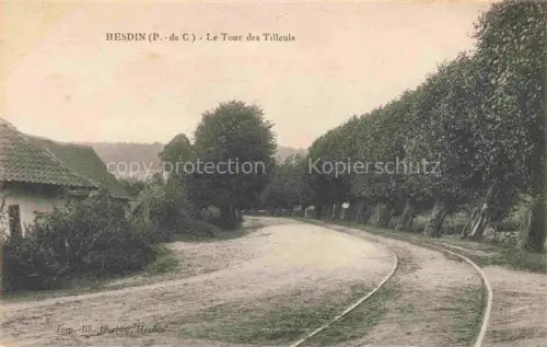 AK / Ansichtskarte Hesdin Montreuil 62 Pas-de-Calais Le Tour des Tilleuls