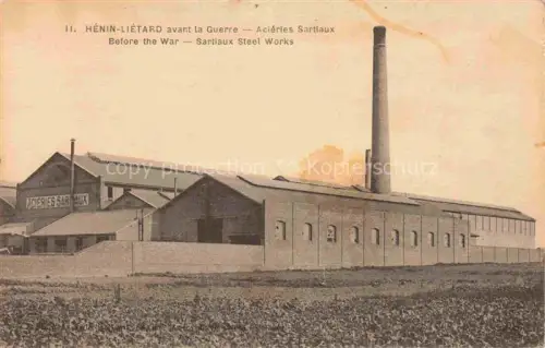 AK / Ansichtskarte Henin-Lietard LENS 62 Pas-de-Calais Avant la guerre Acièries Sartlaux
