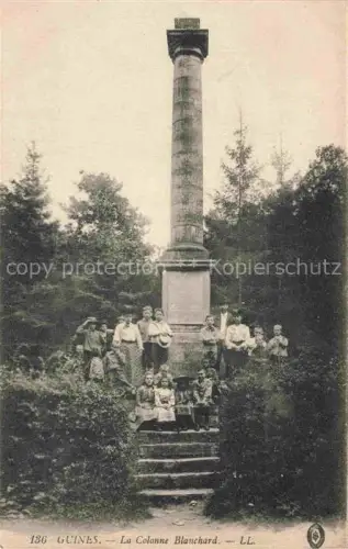 AK / Ansichtskarte Guines CALAIS 62 Pas-de-Calais La Colonne Blanchard