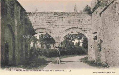 AK / Ansichtskarte SAINT-OMER  62 Pas-de-Calais Porte de l'Abbaye de Clairmarais
