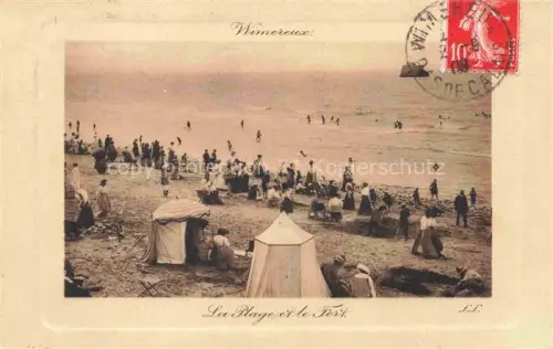 AK / Ansichtskarte WIMEREUX Boulogne-sur-Mer 62 Pas-de-Calais La plage et le fort
