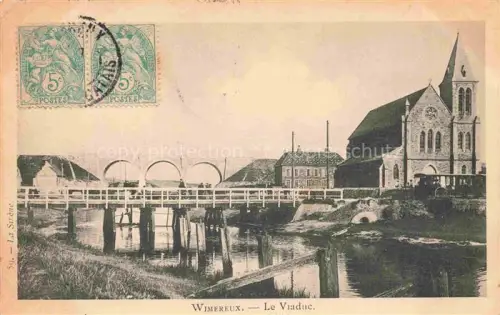 AK / Ansichtskarte WIMEREUX Boulogne-sur-Mer 62 Pas-de-Calais Le viaduc et l'église