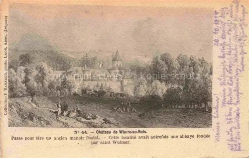 AK / Ansichtskarte Wierre-au-Bois Boulogne-sur-Mer 62 Pas-de-Calais Château Kuenstlerkarte Feldpost