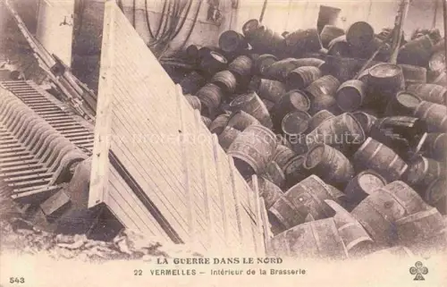 AK / Ansichtskarte Vermelles Bethune 62 Pas-de-Calais Intérieur de la Brasserie détruite Ruines Grande Guerre Truemmer 1. Weltkrieg