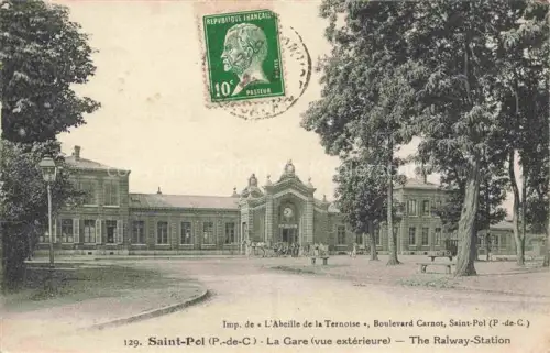 AK / Ansichtskarte Saint-Pol -sur-Ternoise 62 Pas-de-Calais La gare