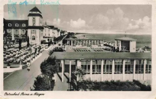 AK / Ansichtskarte Binz Ruegen Strandpromenade Hotels Musikpavillon Strand