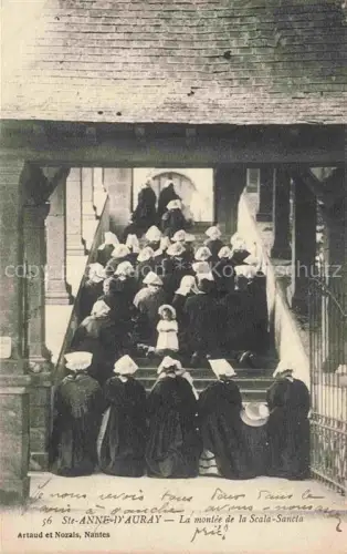 AK / Ansichtskarte Ste-Anne-de-Auray LORIENT 56 Morbihan La montee de la Scala Sancta