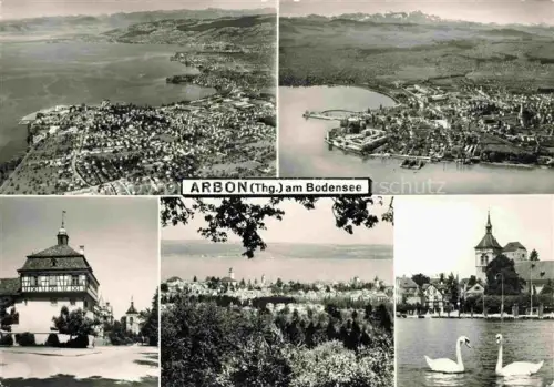 AK / Ansichtskarte ARBON  TG Fliegeraufnahmen Seepartien Teilansichten