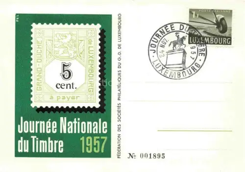 AK / Ansichtskarte LUXEMBOURG  Luxemburg Journee Nationale du Timbre