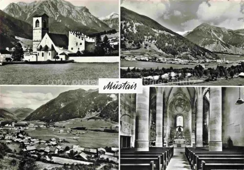 AK / Ansichtskarte Muestair Muenster GR Kirche Inneres Panorama