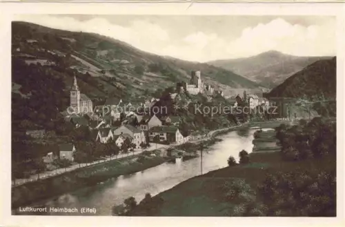 AK / Ansichtskarte Heimbach  Eifel Rur Dueren NRW Rurpartie Schloss