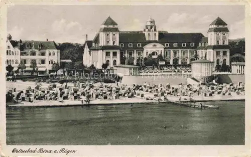 AK / Ansichtskarte BINZ Ruegen Strand Hotels Ansicht vom Meer aus