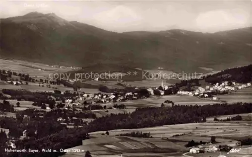 AK / Ansichtskarte Hohenwarth Bayerischer Wald Koetzting Cham Bayern Panorama Blick gegen Osser