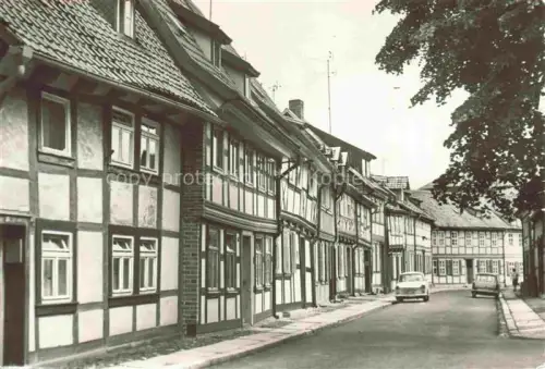 AK / Ansichtskarte Wernigerode Harz Hinterstrasse Fachwerkhaeuser