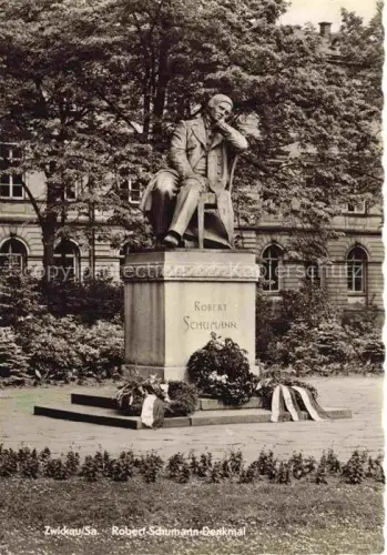 AK / Ansichtskarte ZWICKAU  Sachsen Robert-Schumann-Denkmal