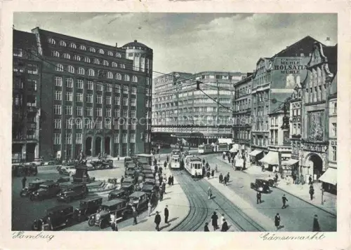 AK / Ansichtskarte STRAssENBAHN Tramway-- Hamburg 