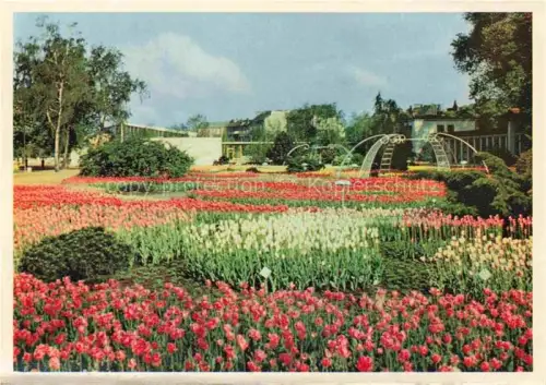 AK / Ansichtskarte IGA Gartenbauaustellung International Hamburg Grosse Blumenfelder Brunnen 