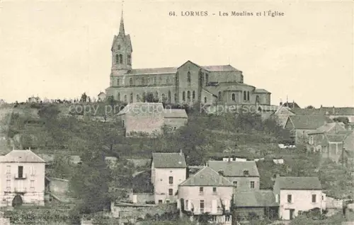 AK / Ansichtskarte Lormes Clamecy 58 Nievre Les Moulins et l Eglise