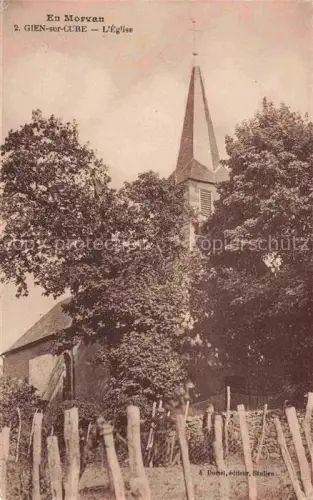 AK / Ansichtskarte Gien-sur-Cure Chateau-Chinon 58 Nievre L Eglise