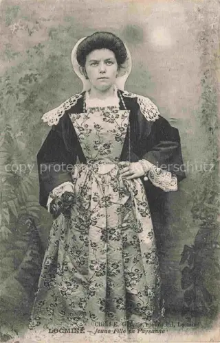 AK / Ansichtskarte Locmine Pontivy 56 Morbihan Jeune Fille en Paysanne