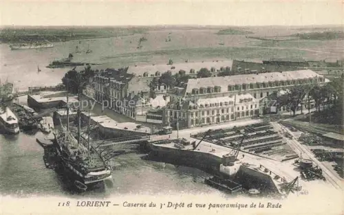 AK / Ansichtskarte LORIENT 56 Morbihan Caserne du Depot Panoramique de la Rade