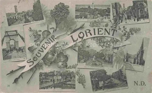 AK / Ansichtskarte LORIENT 56 Morbihan Souvenir 