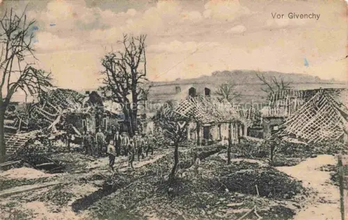 AK / Ansichtskarte Givenchy-en-Gohelle ARRAS 62 Pas-de-Calais Ruines Grande Guerre Truemmer 1. Weltkrieg Feldpost