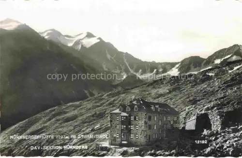 AK / Ansichtskarte Nuernbergerhuette 2297m Stubaital Tirol AT Panorama