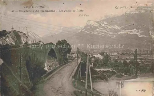 AK / Ansichtskarte Claix  GRENOBLE 38 Isere Vue panoramique et les ponts Alpes