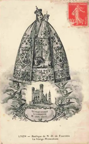 AK / Ansichtskarte LYON 69 Rhone Basilique de Notre Dame de Fourvière la Vierge Miraculeuse