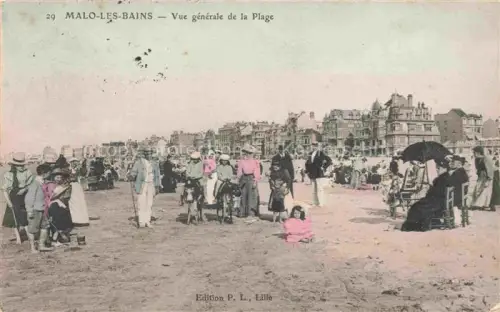 AK / Ansichtskarte Malo-les-Bains Dunkerque 59 Nord Vue générale de la plage