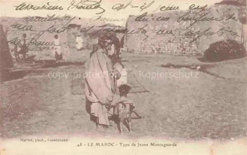 AK / Ansichtskarte CASABLANCA Maroc Type de Jeune Montagnarde