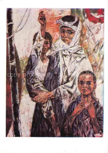 AK / Ansichtskarte MueLLER E. von Kuenstlerlitho Algerische Mutter 