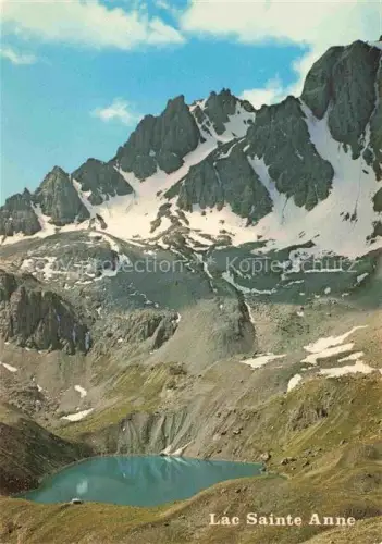 AK / Ansichtskarte Le Lac Sainte Anne Ceillac Briancon 05 Hautes-Alpes et le Massif de la Font Sancte
