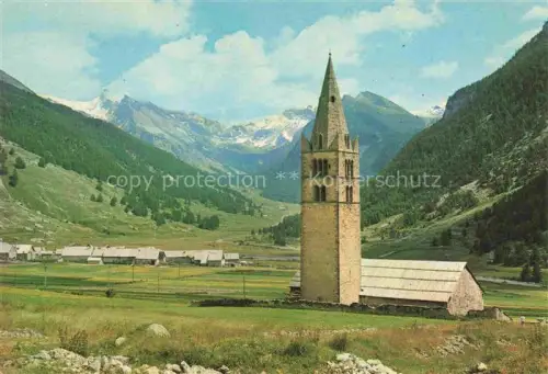 AK / Ansichtskarte Ceillac-en-Queyras Briancon 05 Hautes-Alpes Vue generale l'Eglise Cols Albert Tronchet et Girardin