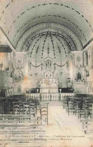 AK / Ansichtskarte Ay St-Romain-d Ay Tournon 07 Ardeche Eglise Notre-Dame Intérieur du Sanctuaire