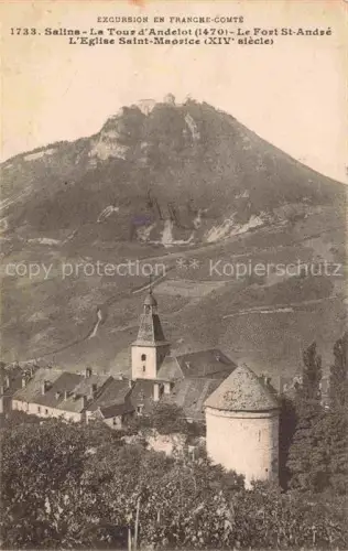 AK / Ansichtskarte Salins -les-Bains Lons-le-Saunier 39 Jura La Tour d'Andelot Fort St. André Eglise Saint-Maorice XIVe siècle