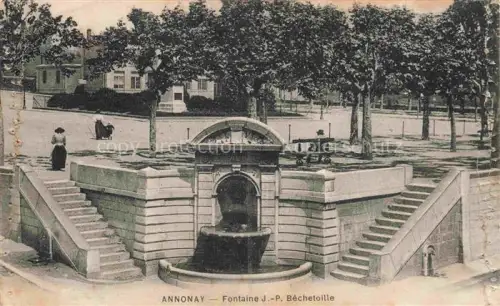 AK / Ansichtskarte Annonay Tournon 07 Ardeche Fontaine J.-P. Béchetoille