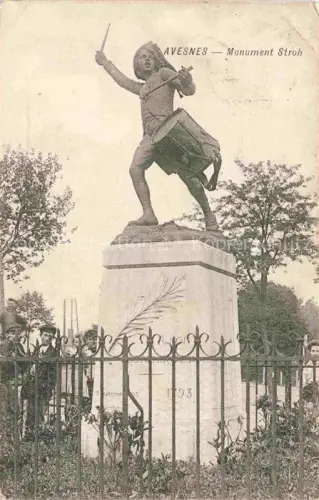 AK / Ansichtskarte Avesnes-les-Aubert 59 Nord Monument Stroh