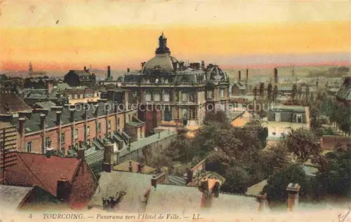 AK / Ansichtskarte TOURCOING LILLE 59 Nord Panorama vers l'Hôtel de Ville