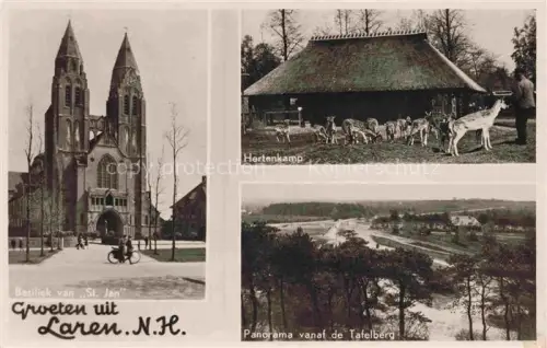 AK / Ansichtskarte Laren  Utrecht Noord-Holland NL Basiliek van St. Jan Hertenkamp Panorama vanaf de Tafelberg