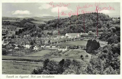 AK / Ansichtskarte Overath Rheinisch-Bergischer-Kreis NRW Panorama Aggertal Blick vom Kinderheim