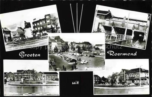 AK / Ansichtskarte ROERMOND Limburg NL Bevrijdingsmonument Tunnel Stationsplein Station